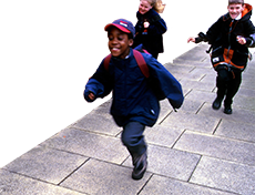 Kids running SR19